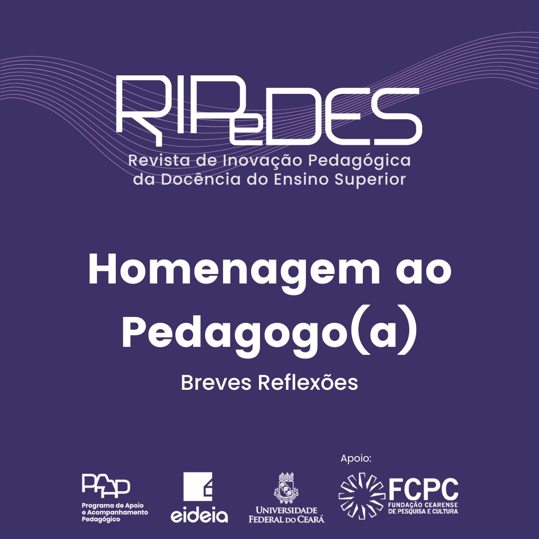 HOMENAGEM AO PEDAGOGO(A): BREVES REFLEXÕES